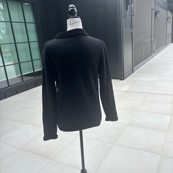 🎀 Croft & Barrow Embroidered Holiday Zip Cardigan - Picture 3 of 5